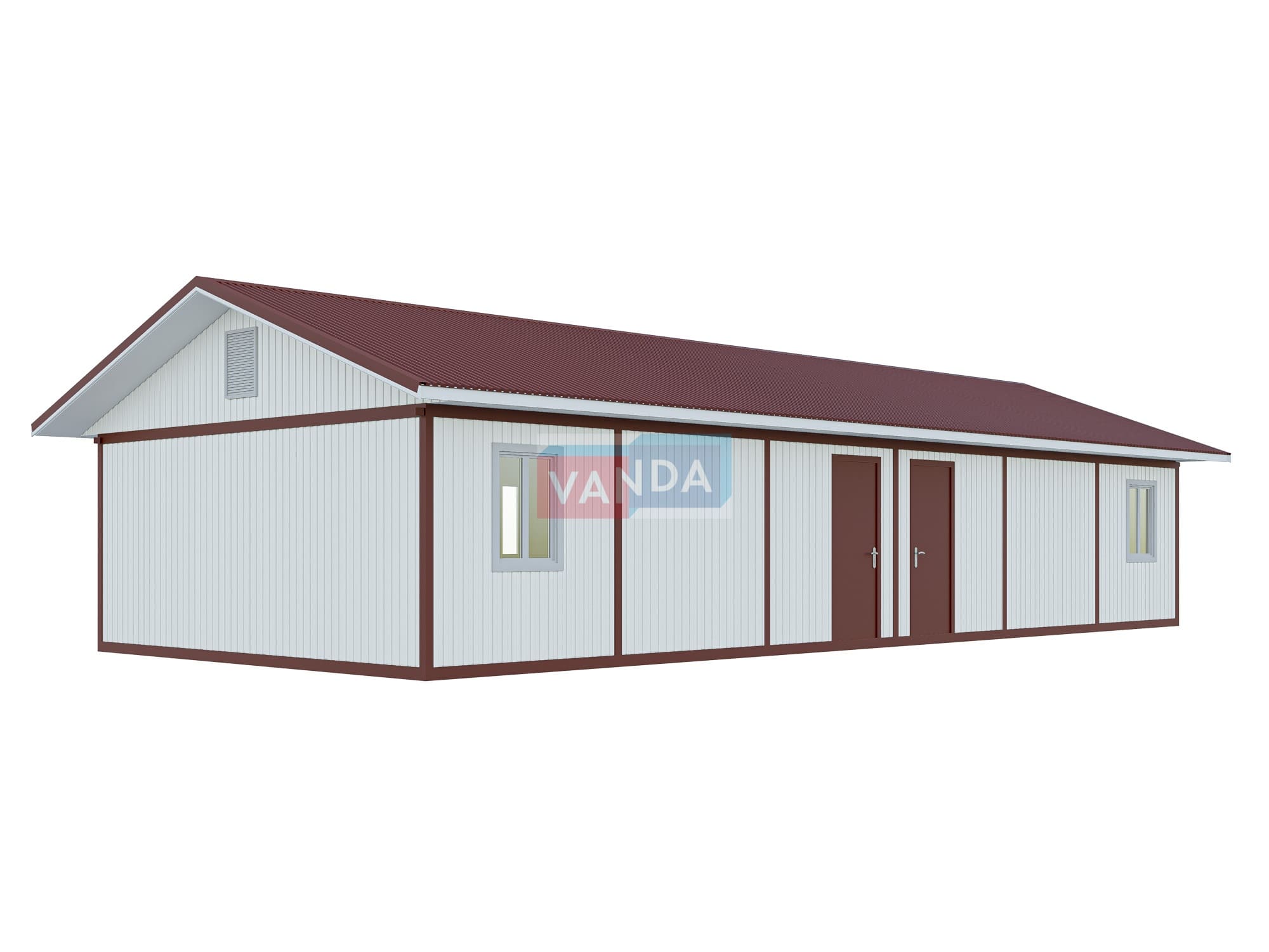 Проект модульной раздевалки 6.0х14,4